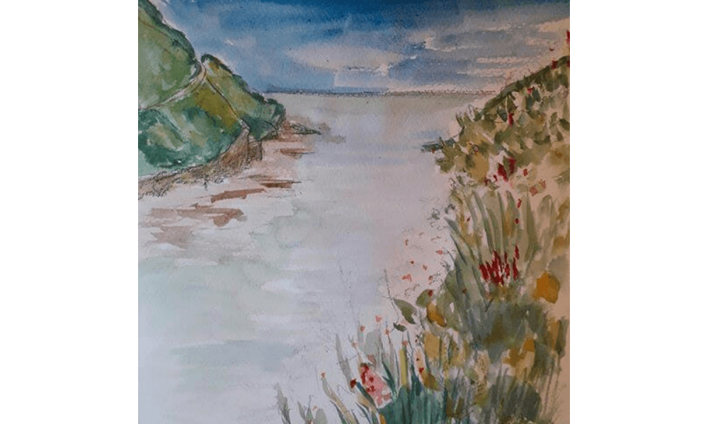 Learner work from a Watercolour course
