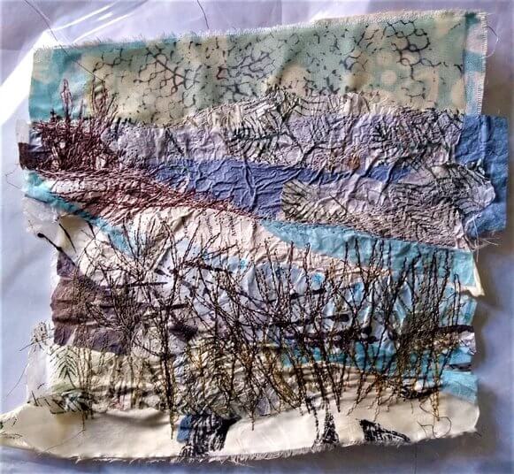 Learner work from a Mixed Media course