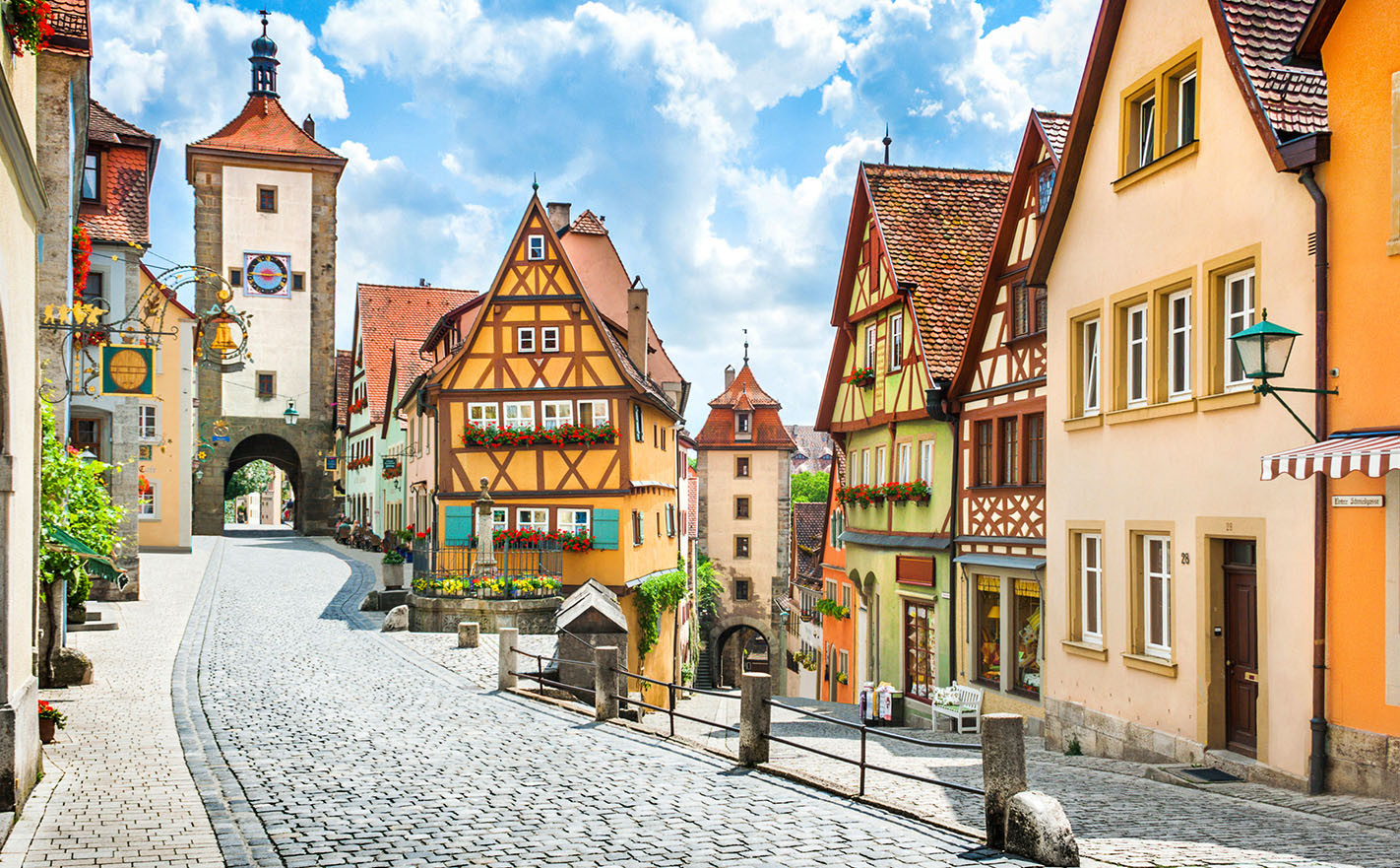 Colourful streets in Germany