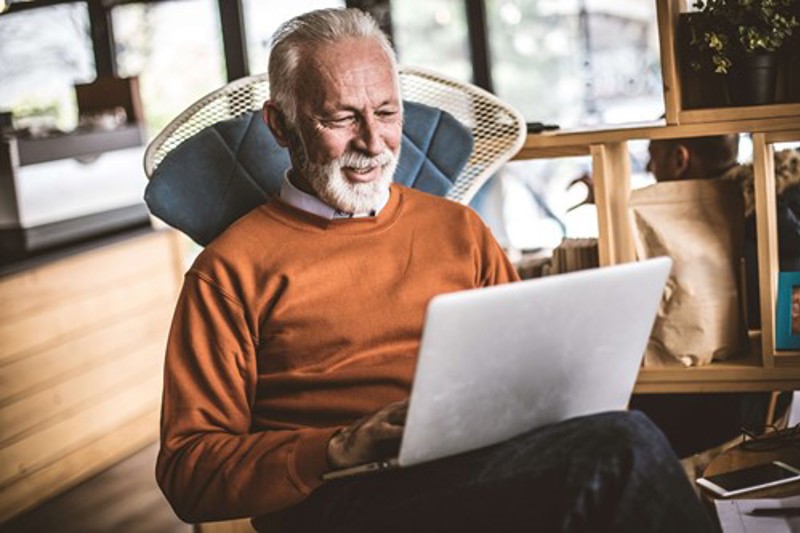 Man on laptop 