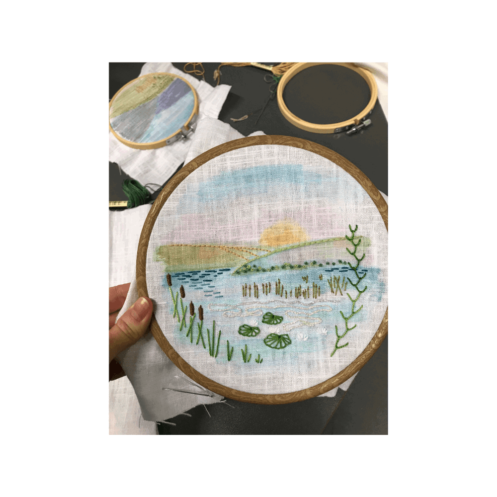 Landscape embroidery 