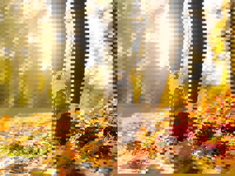 Person walking outside