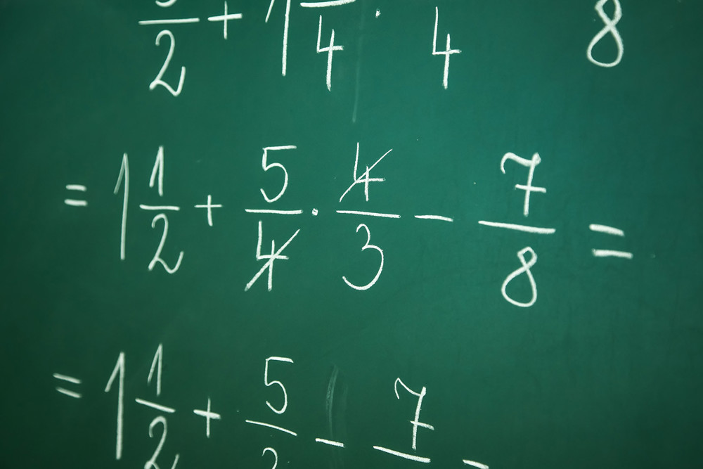 Mathematical equation on board