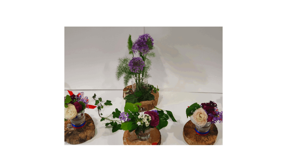 Flowers in jars
