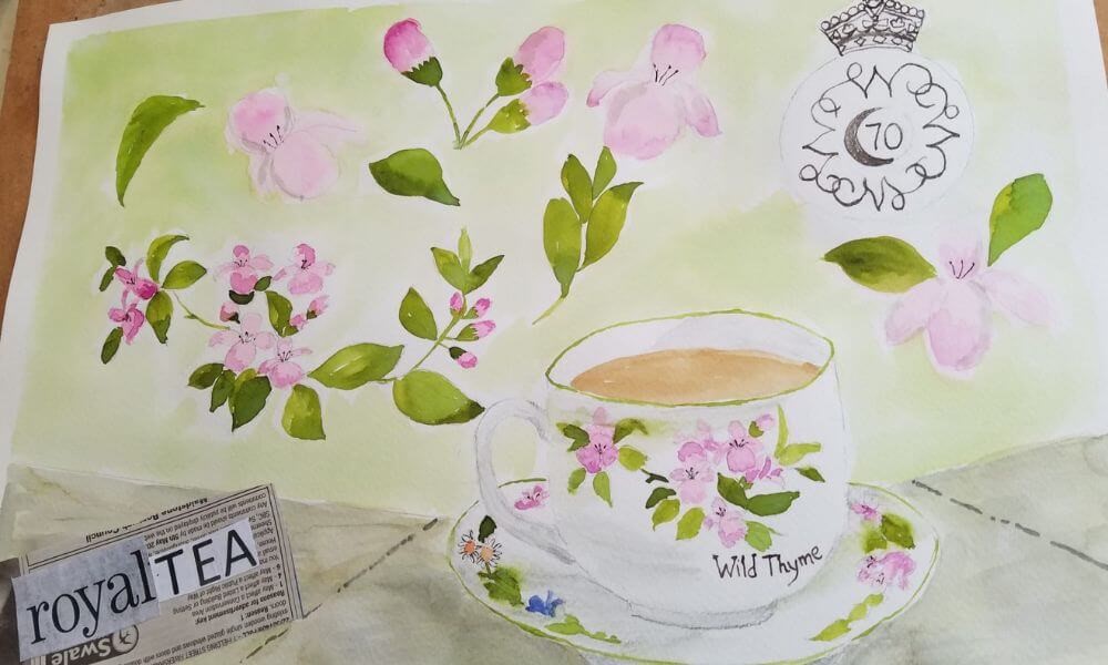 Drawing of teacup