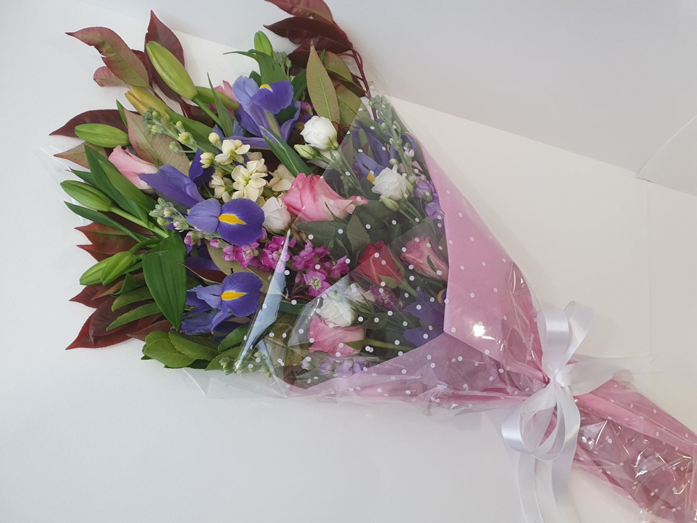 Queens 96th birthday presentation bouquet 