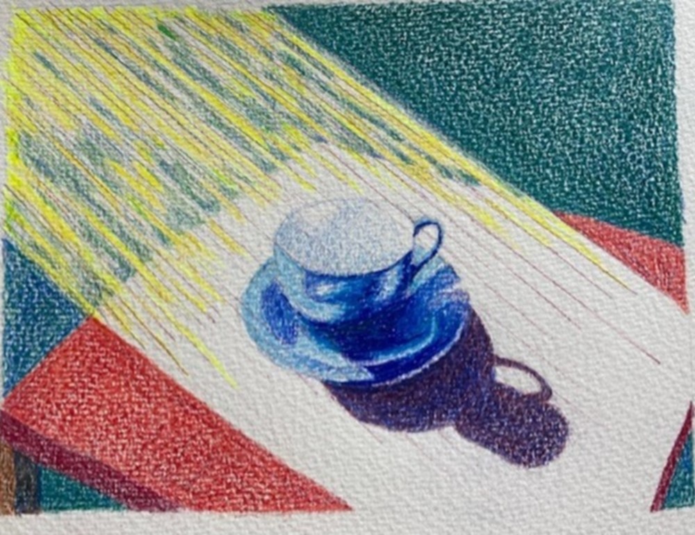 Drawing of teacup