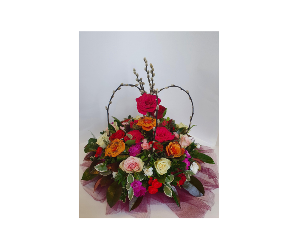 Crown floristry arrangement