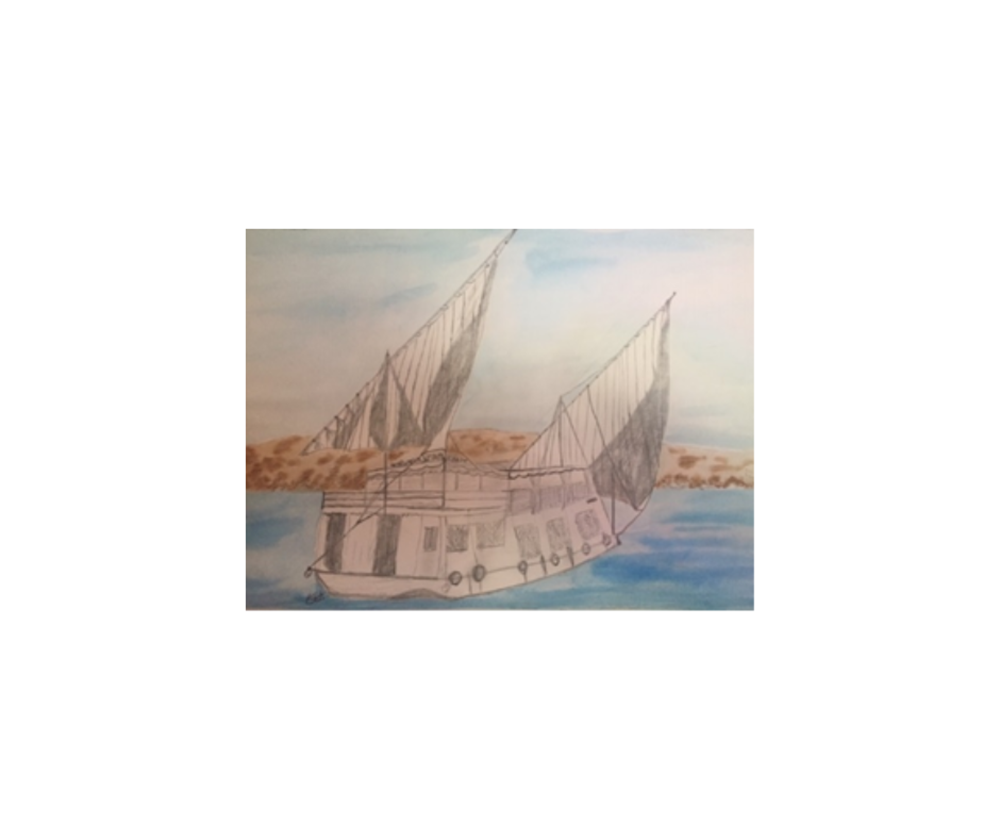 Drawing of boat