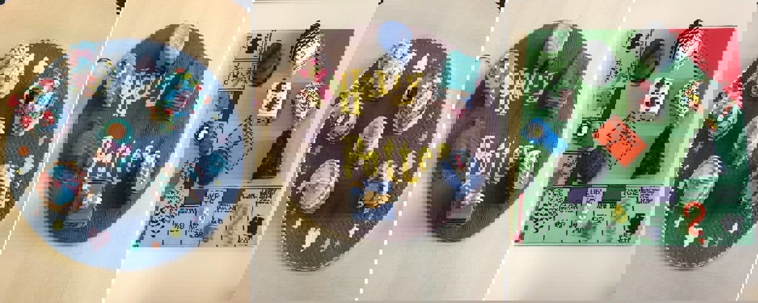 Selection of 3 cakes decorated by our learners