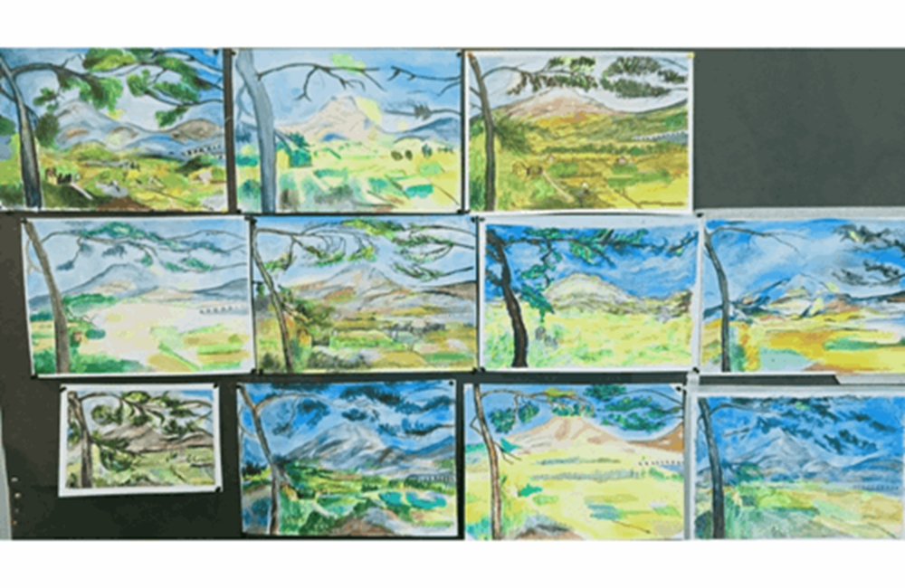 Selection of landscape drawings