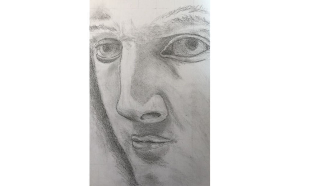 Drawing of face