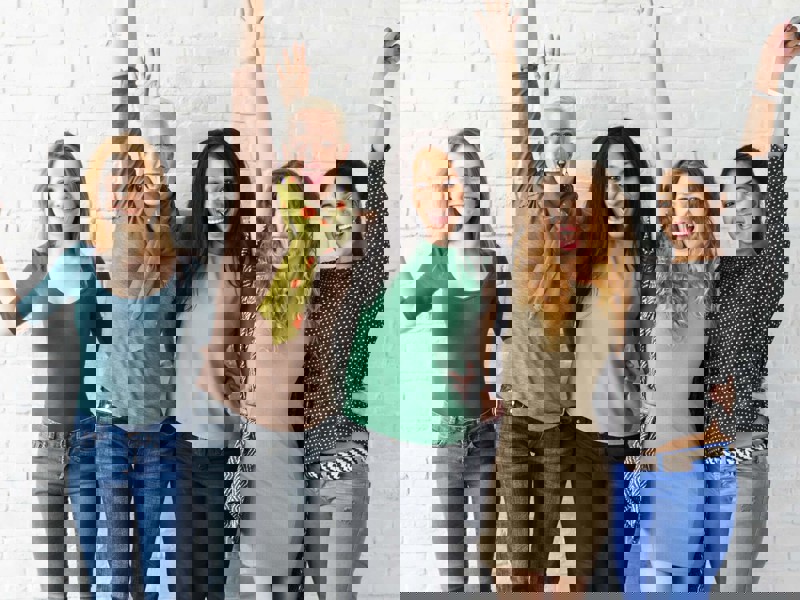 Group of women celebrating