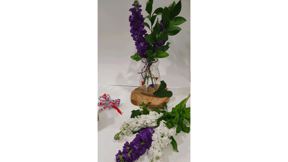 Flowers in jar