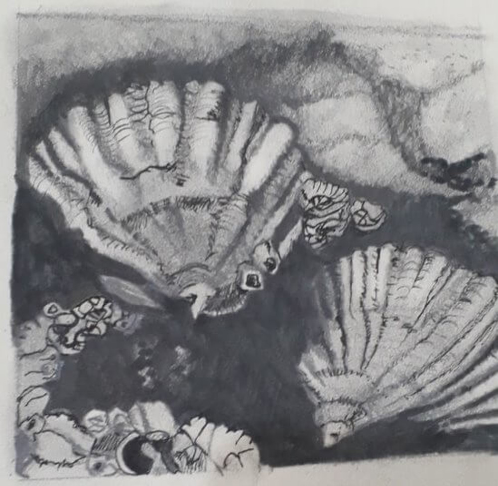 Black and white painting