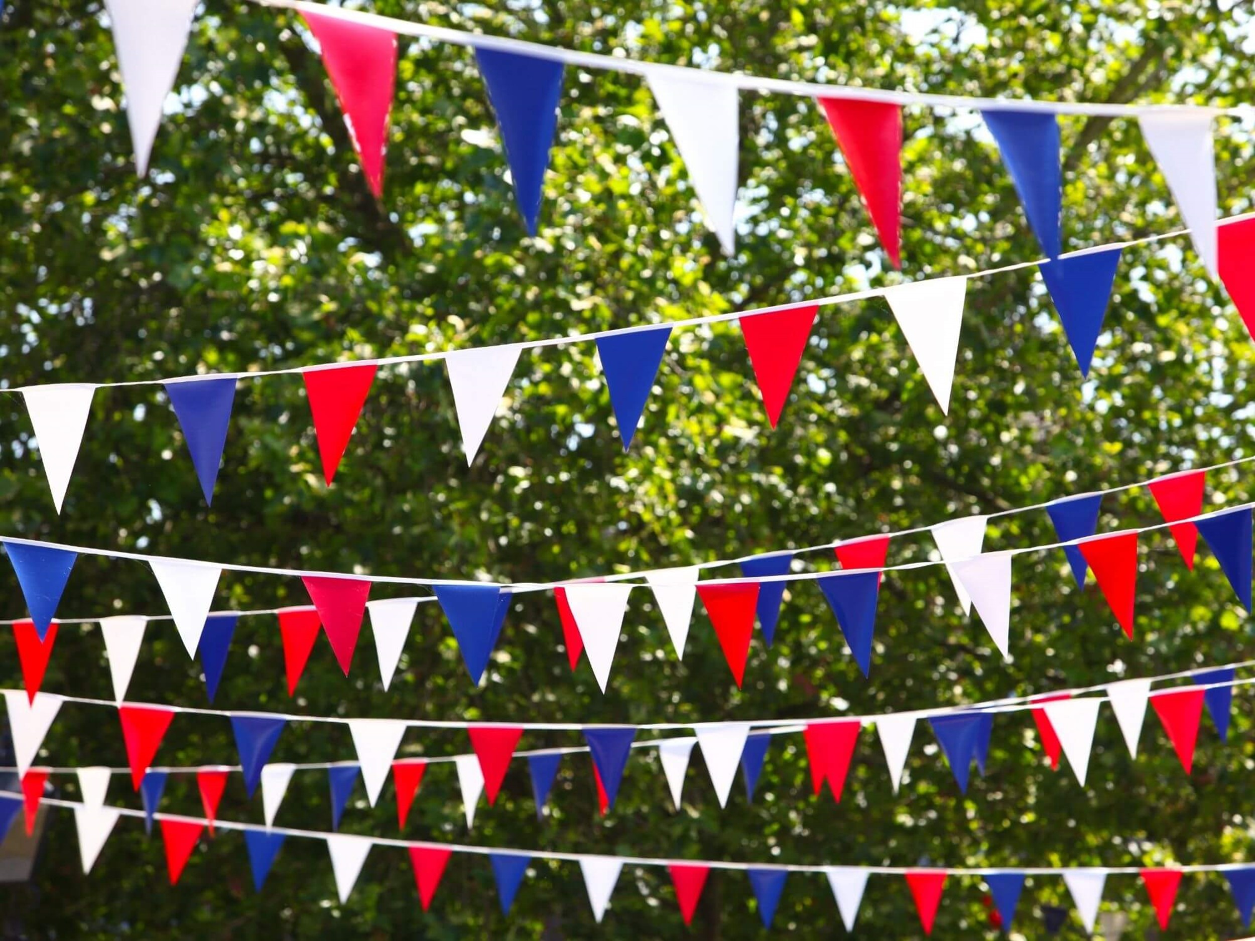 Red, white and blue bunting