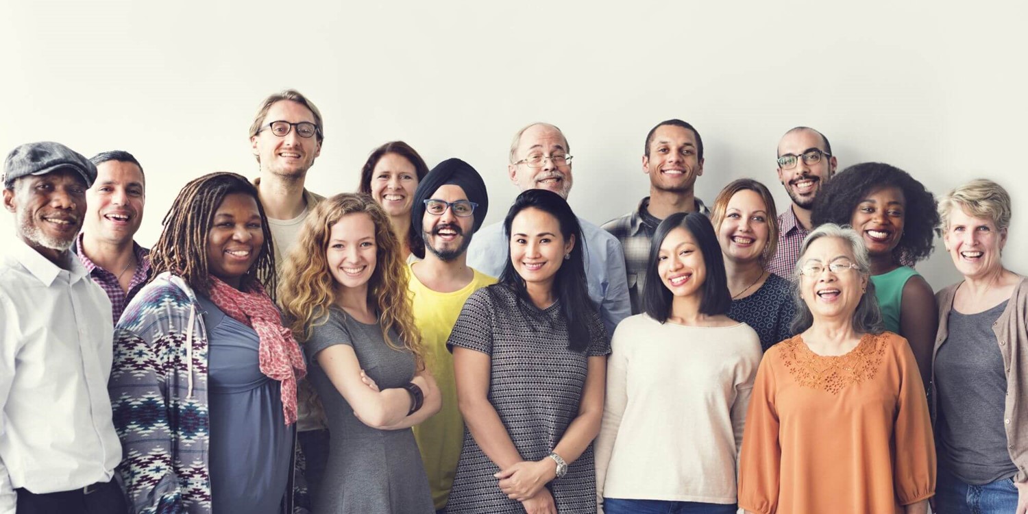 Group of diverse students