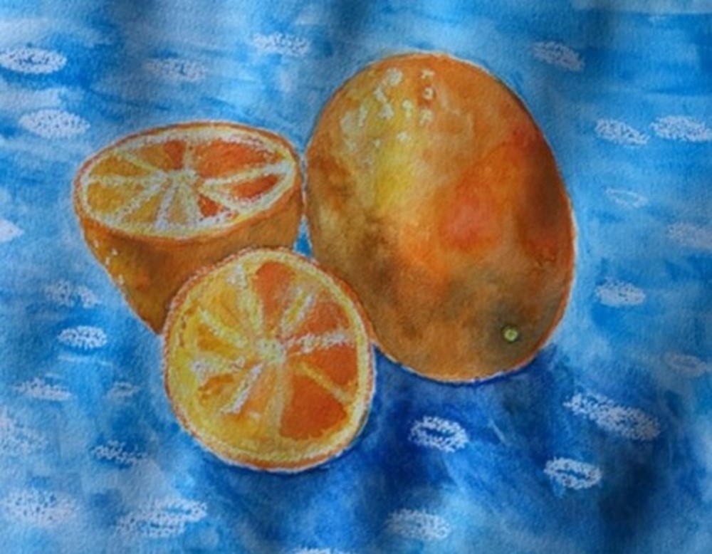Painting of orange