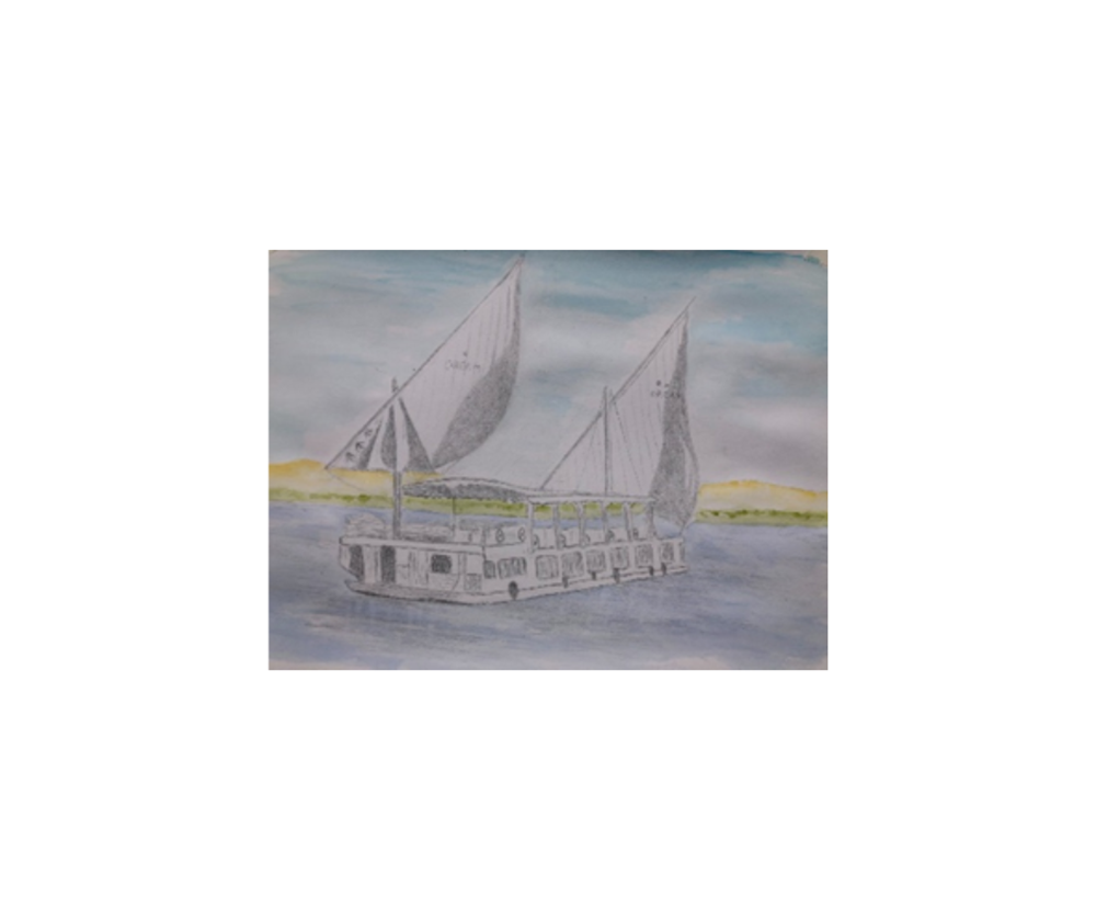 Drawing of boat