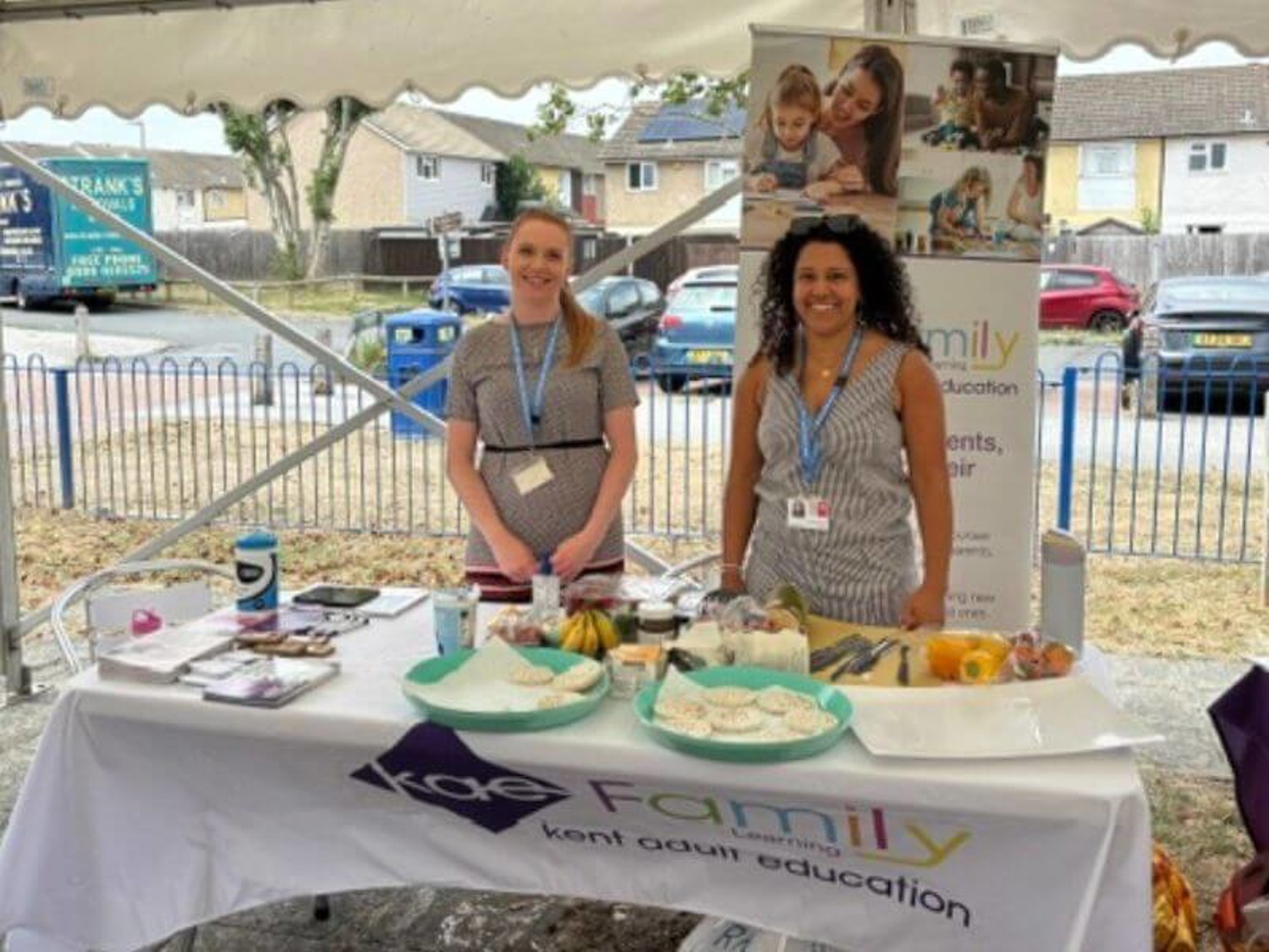Family Learning tutors at an event