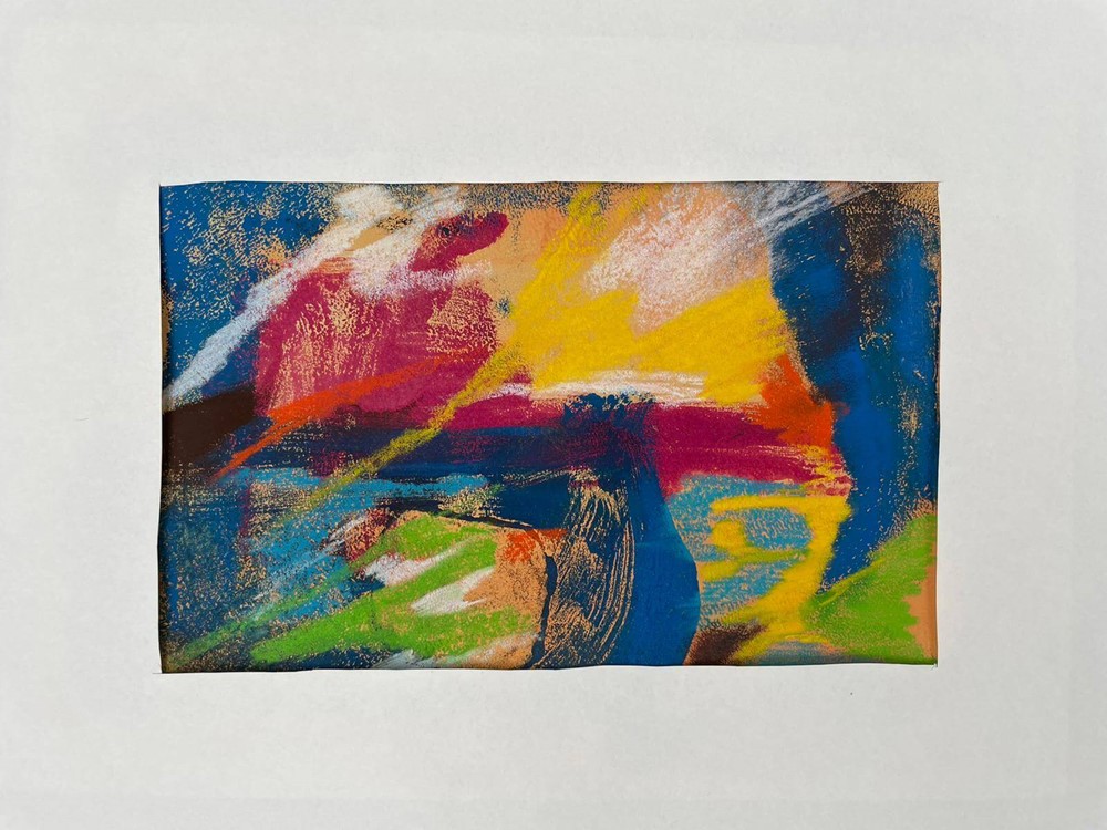 Colourful abstract painting