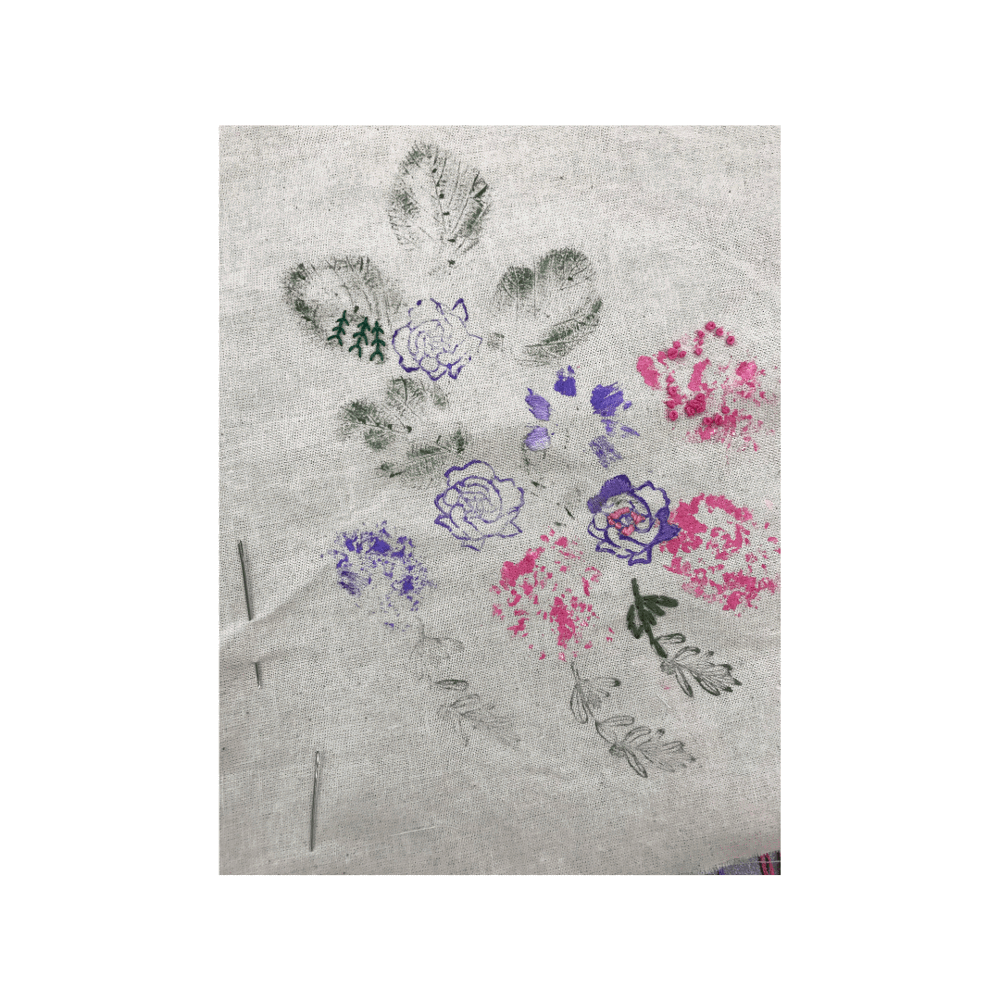 Floral print textiles
