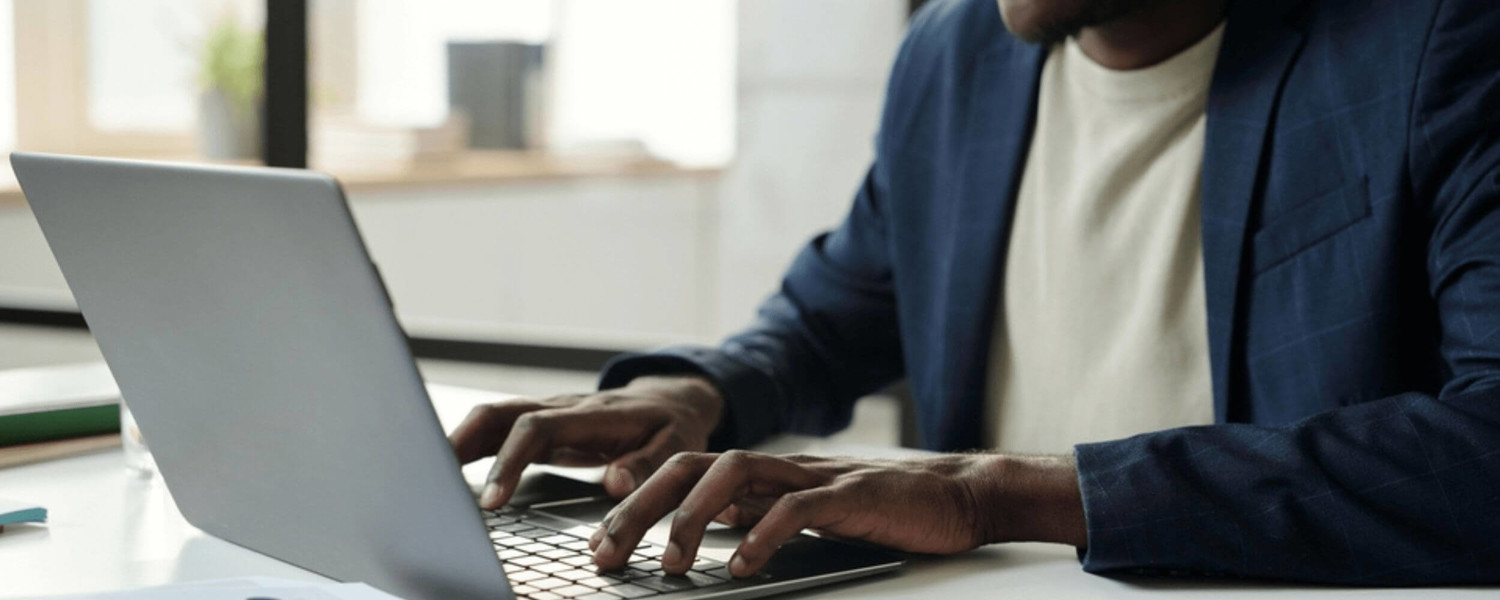 Man at laptop