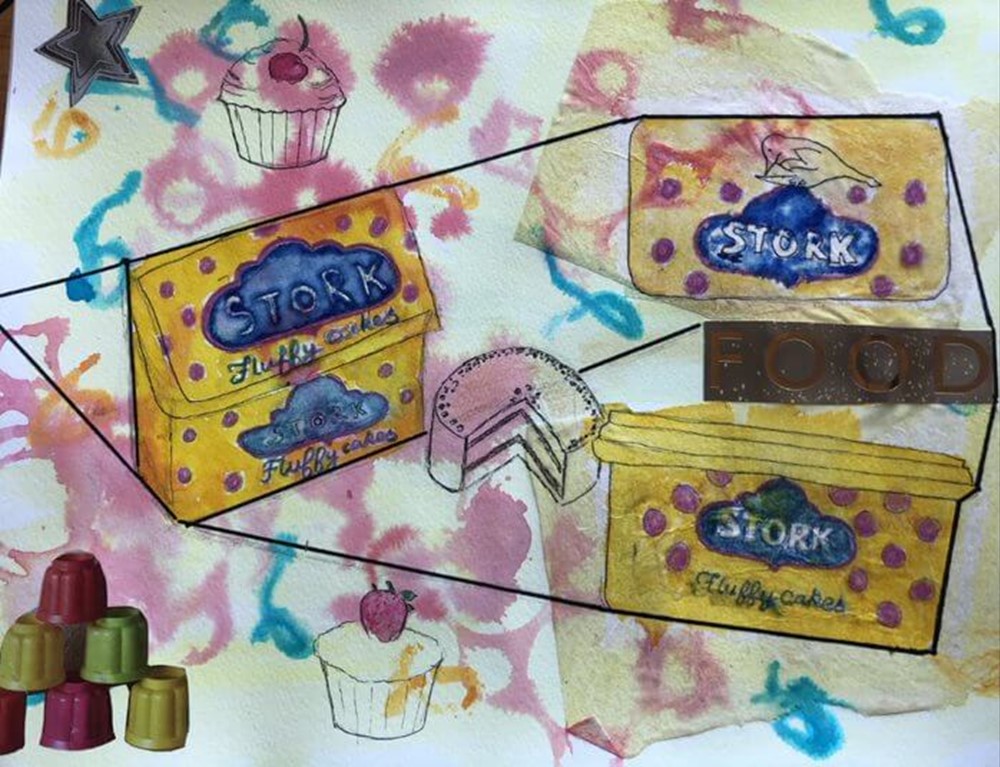 Painting of Stork butter