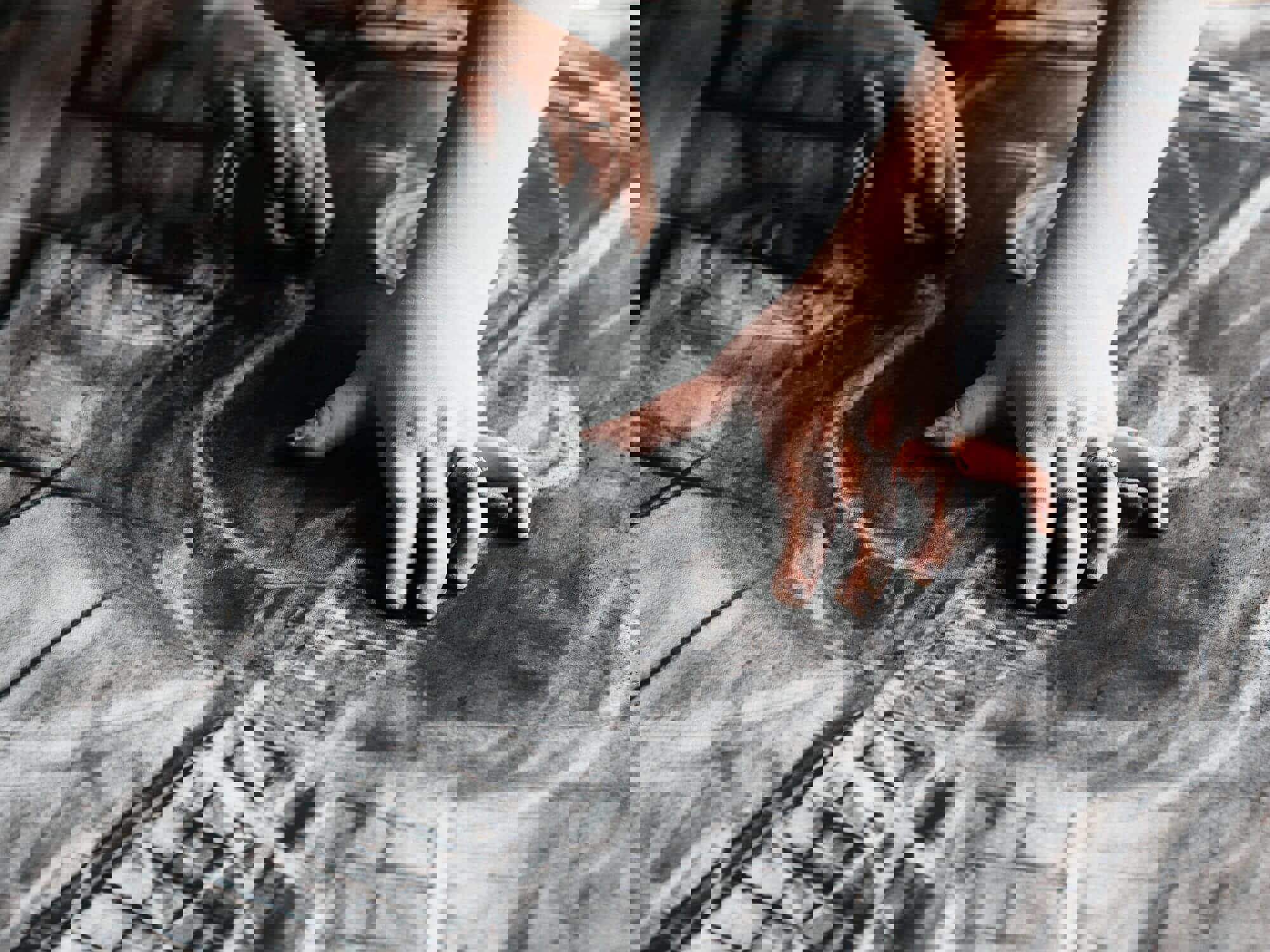 Large charcoal drawing