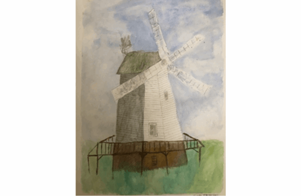 Drawing of windmill