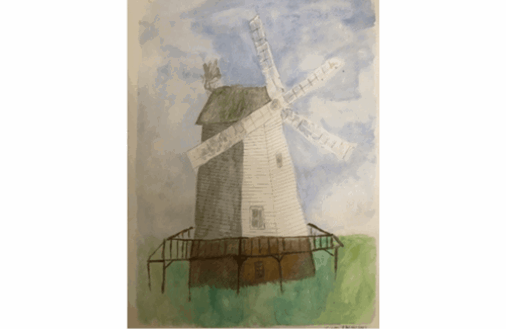 Drawing of windmill