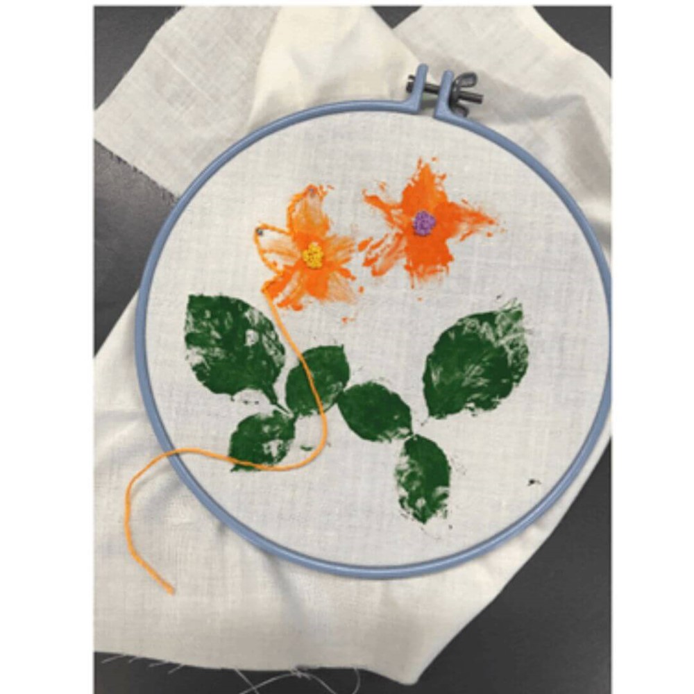 Flower embroidery