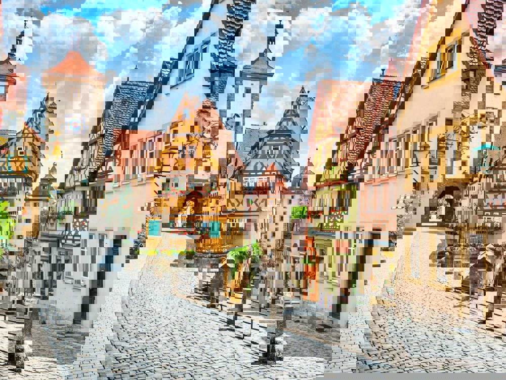 Colourful streets in Germany