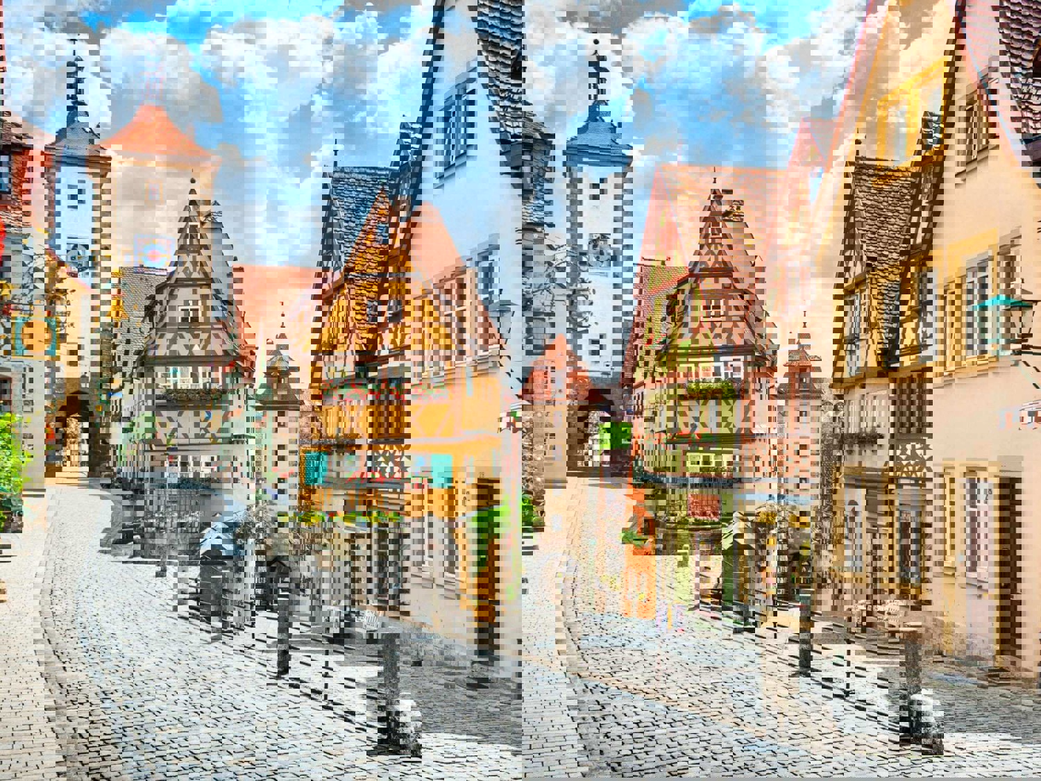 Colourful streets in Germany