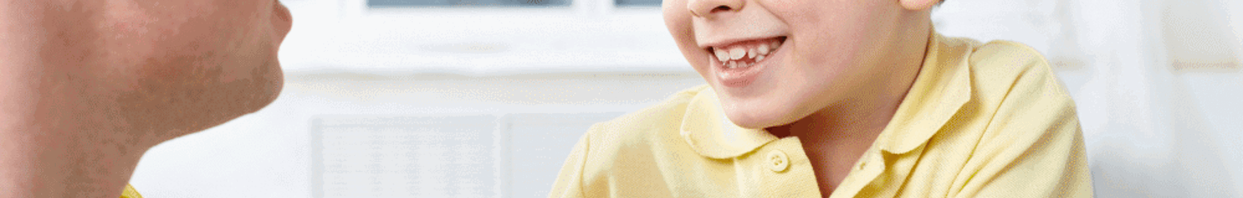 Parent and child talking