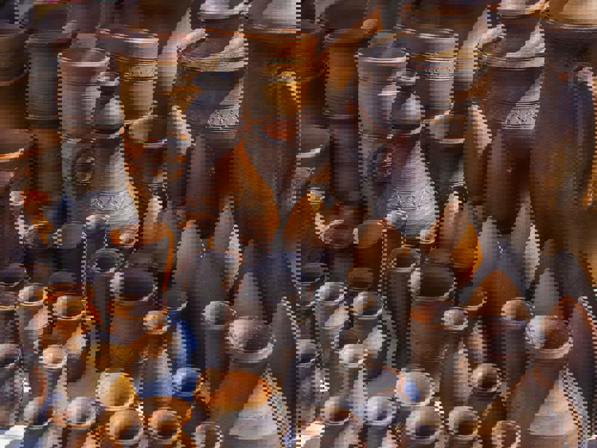 A collection of pottery