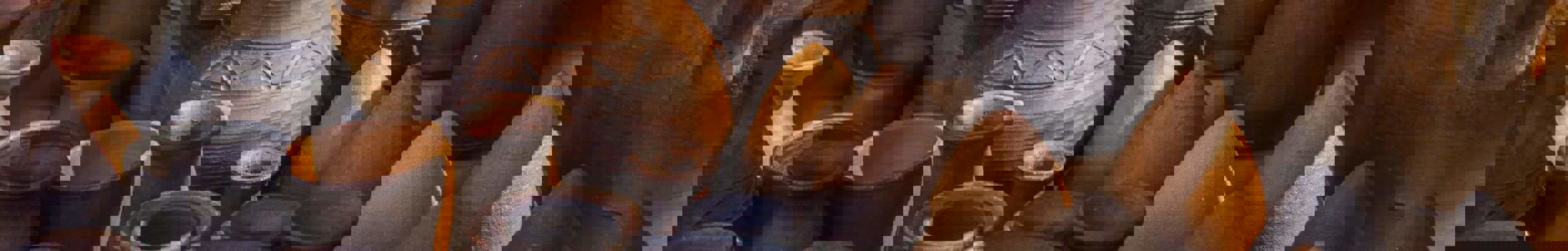 A collection of pottery