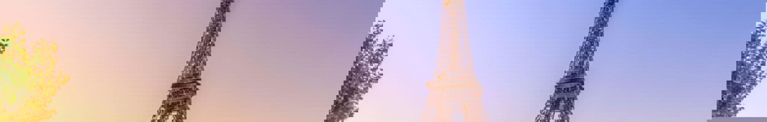 Eiffel Tower in sunset