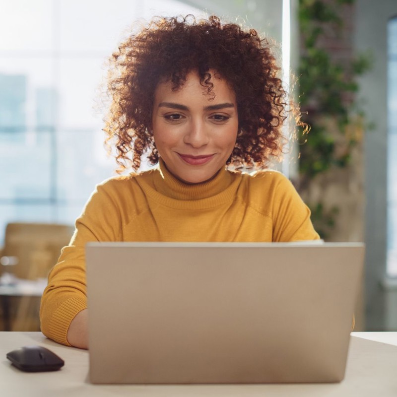 Person typing on a laptop