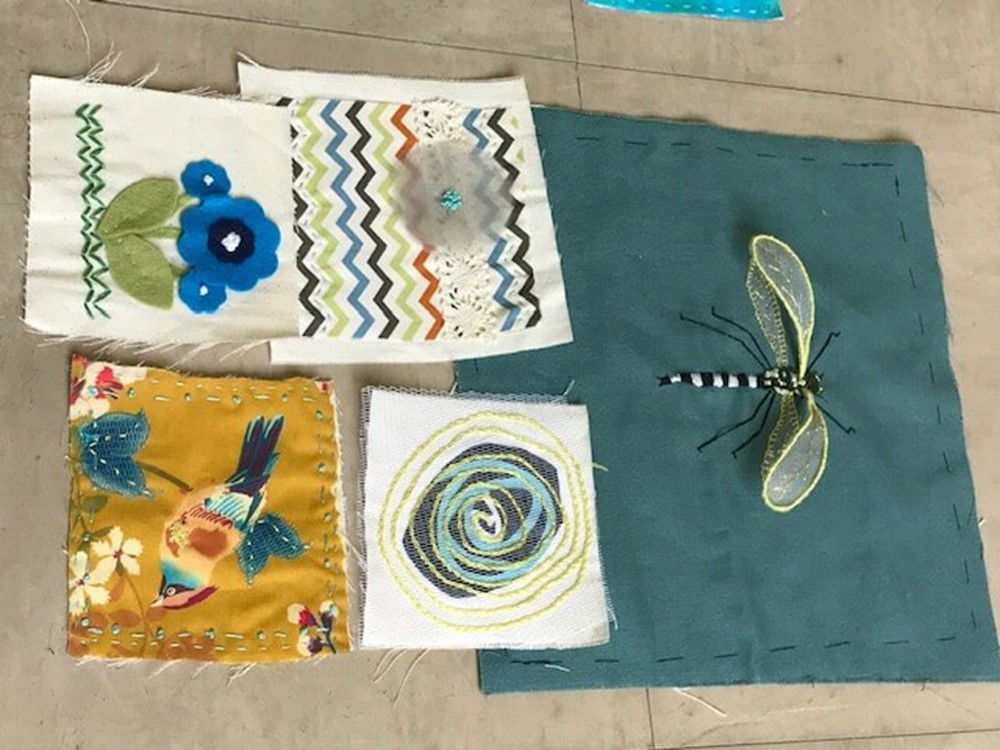 Selection of textile art