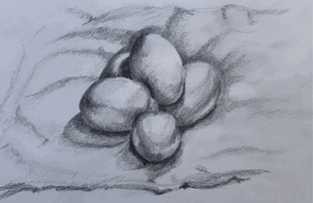 Drawing of rocks
