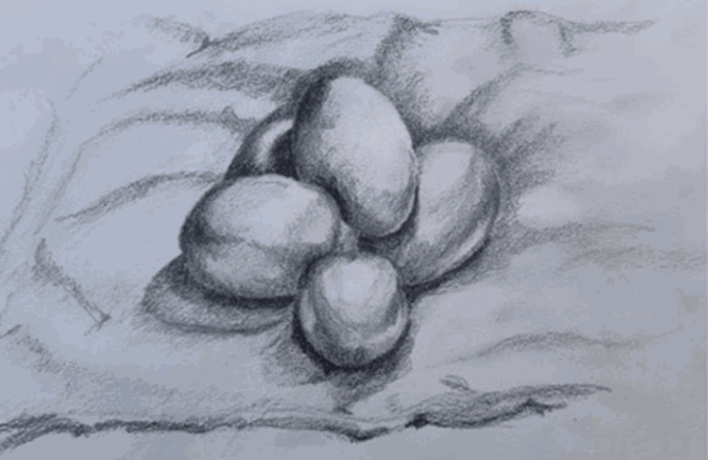 Drawing of rocks