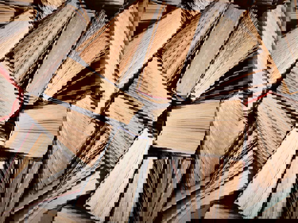stack of books