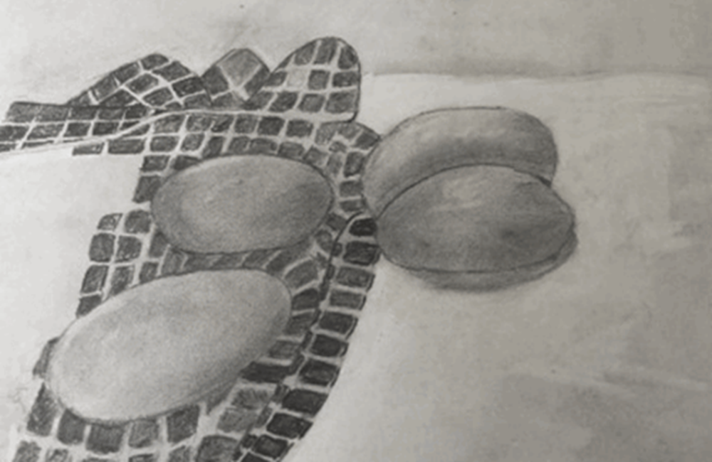 Drawing of rocks