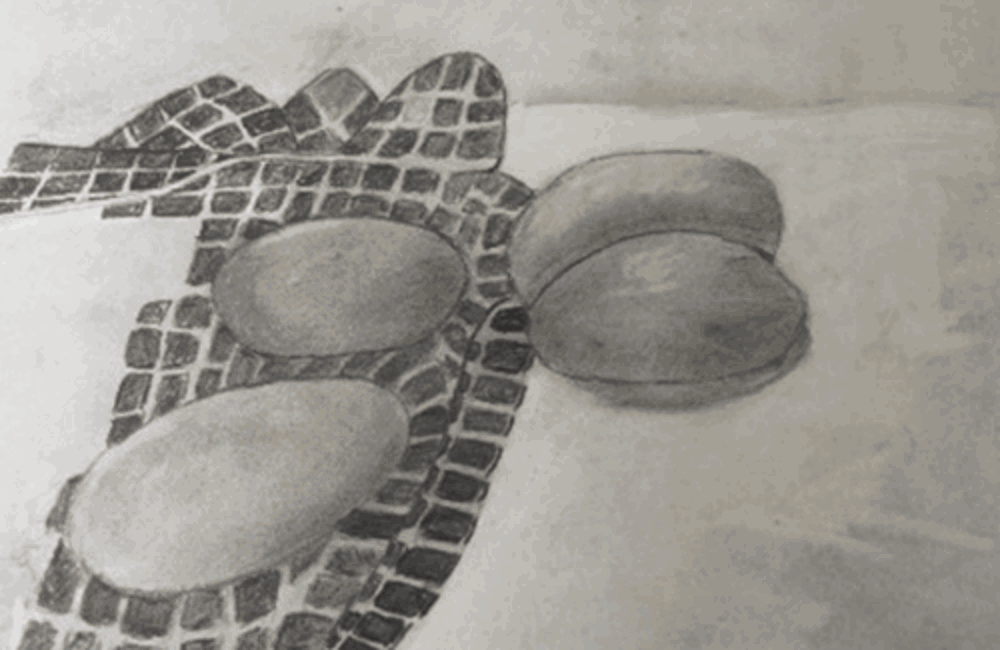 Drawing of rocks