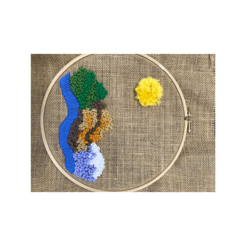 Embroidered landscape 