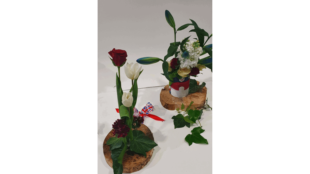 Flowers in jars