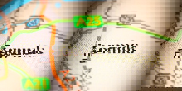 Image of a map of Sevenoaks