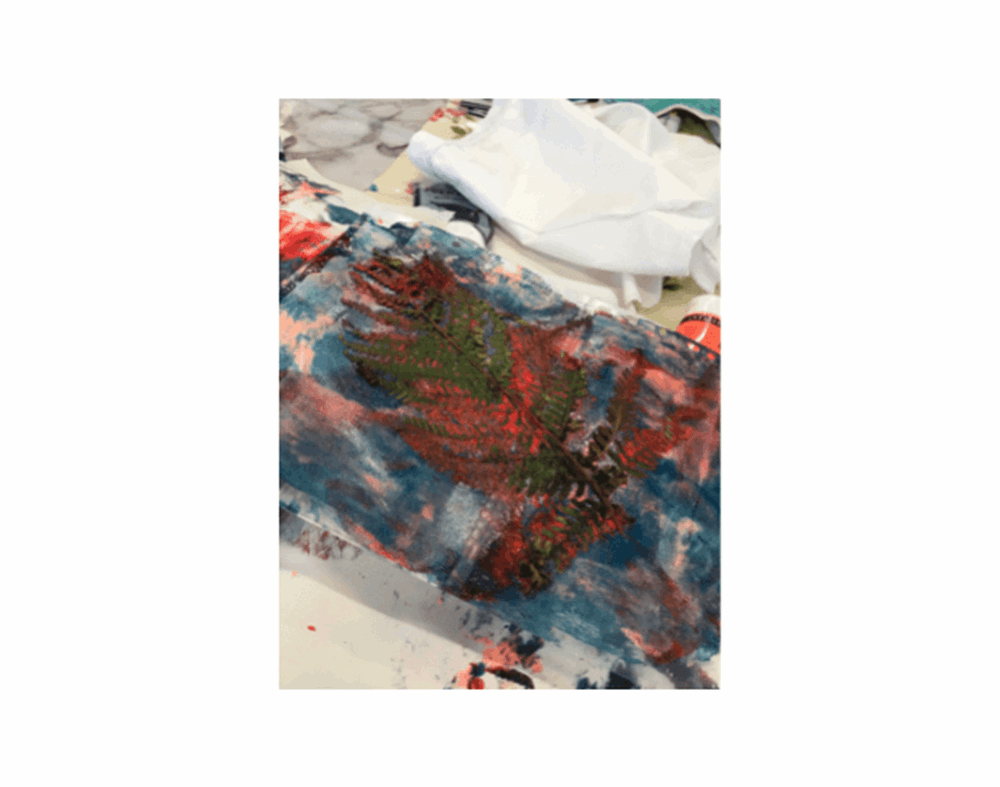 Printmaking leaves