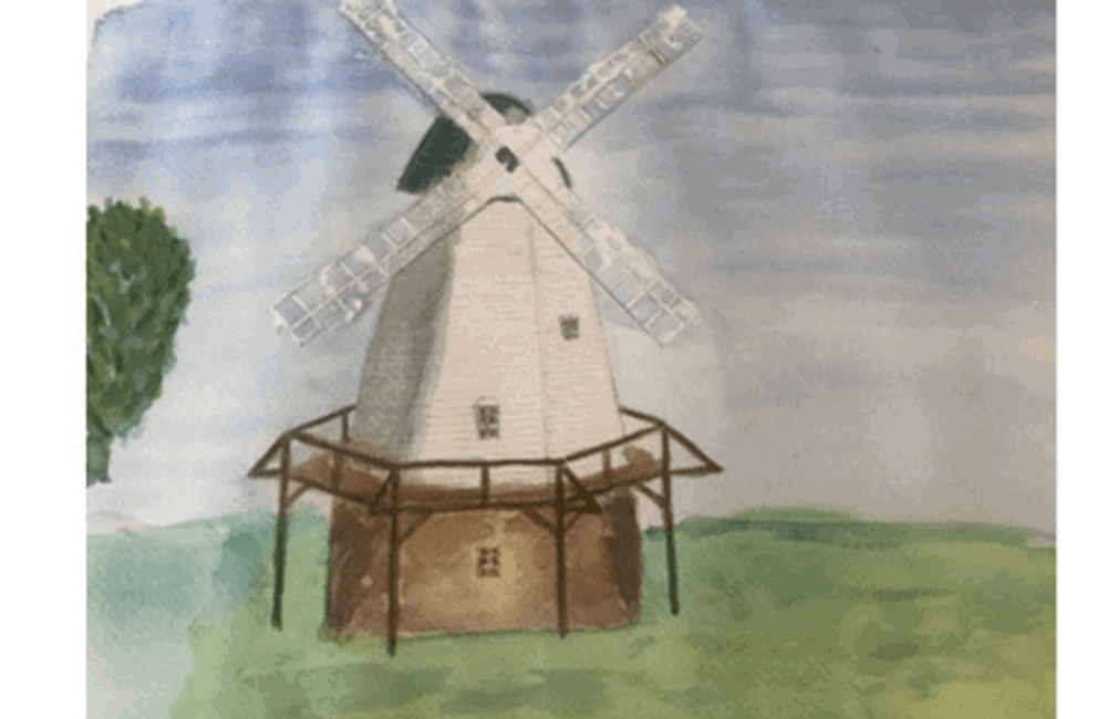 Drawing of windmill 